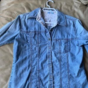 Jean button up Long sleeve